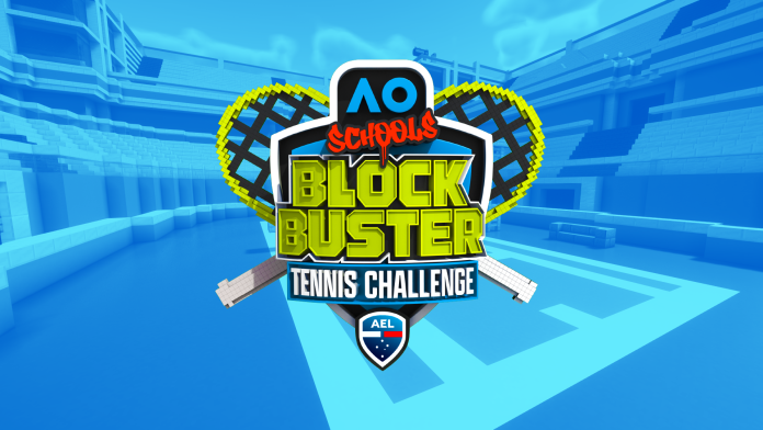 2026 AO Schools Block Buster Tennis Challenge promotional artwork