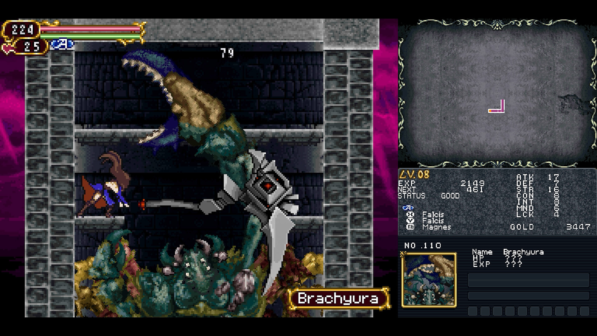 A screenshot from Castlevania Dominus Collection