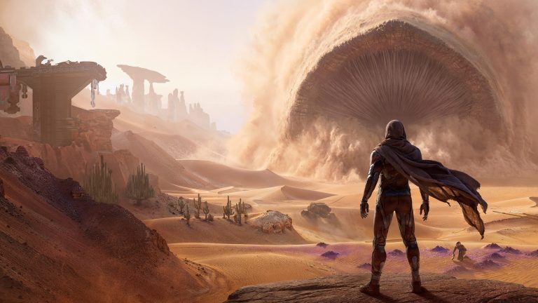 Dune: Awakening console launch artwork