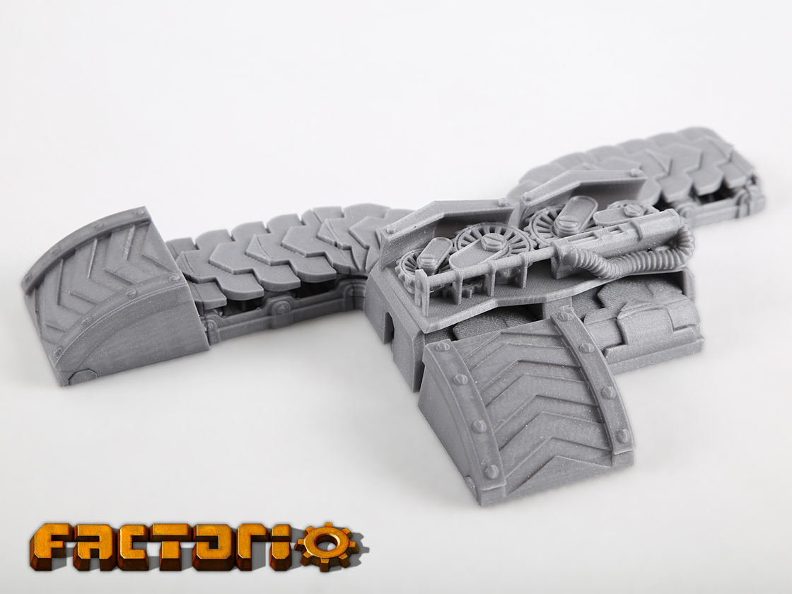 3D printed Factorio transport belt models