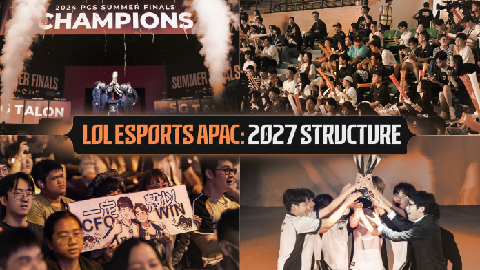 LoL Esports APAC 2027 structure. Image: Riot Games LoL Esports APAC 2027 Structure banner