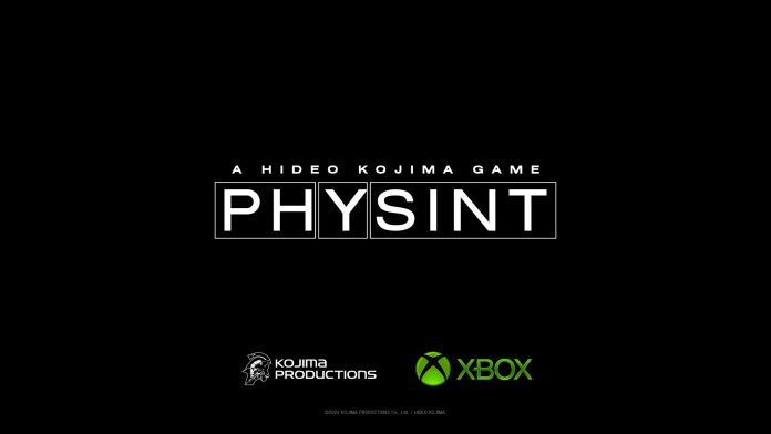 Artwork marking the Xbox and Kojima Productions partnership to publish PHYSINT