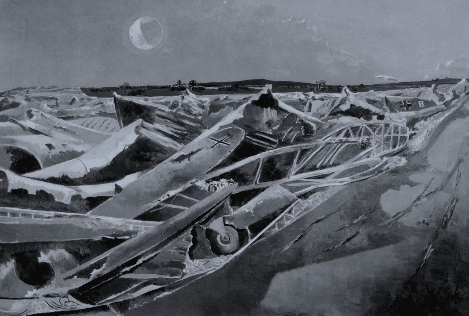 Summer Eternal artwork of a wrecked landscape