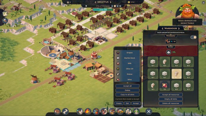 Theos Cities of Myth hero. Image: Triskell Interactive / Dotemu A Theos: Cities of Myth screenshot