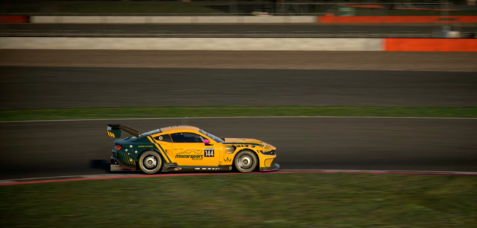 Tri-Nations Esports Cup 2026 race action - Image Motorsport Australia Tri-Nations Esports Cup sim racing at Mount Panorama