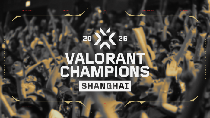 VALORANT Champions Shanghai. Image: Riot Games VALORANT Champions Shanghai 2026 logo over a crowd