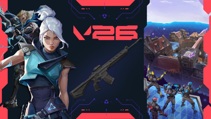 VALORANT Patch 13.06 key art with an Agent and the Warden rifle