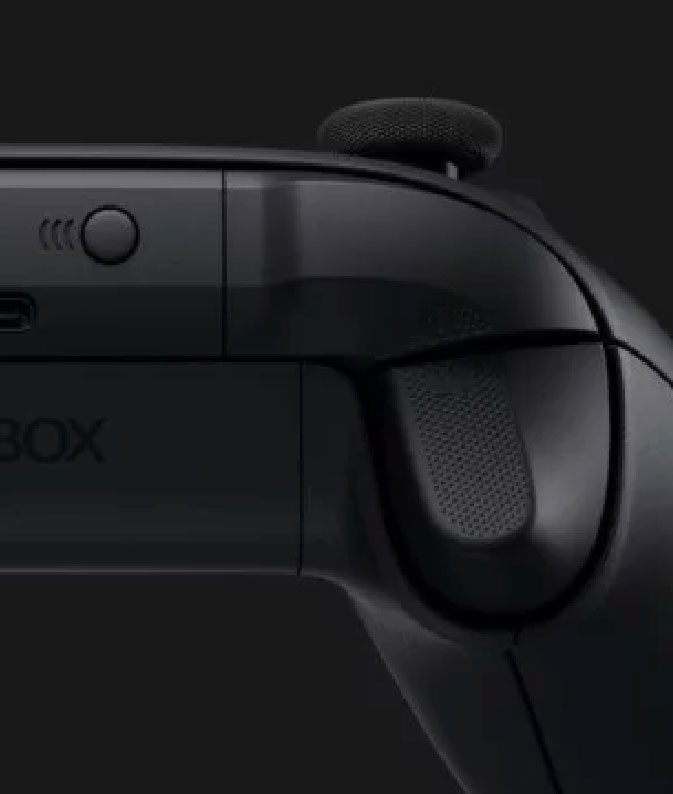 An Xbox Wireless Controller close up