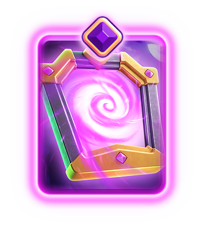 The evolved Mirror card art, a gold-framed mirror around a glowing purple swirl