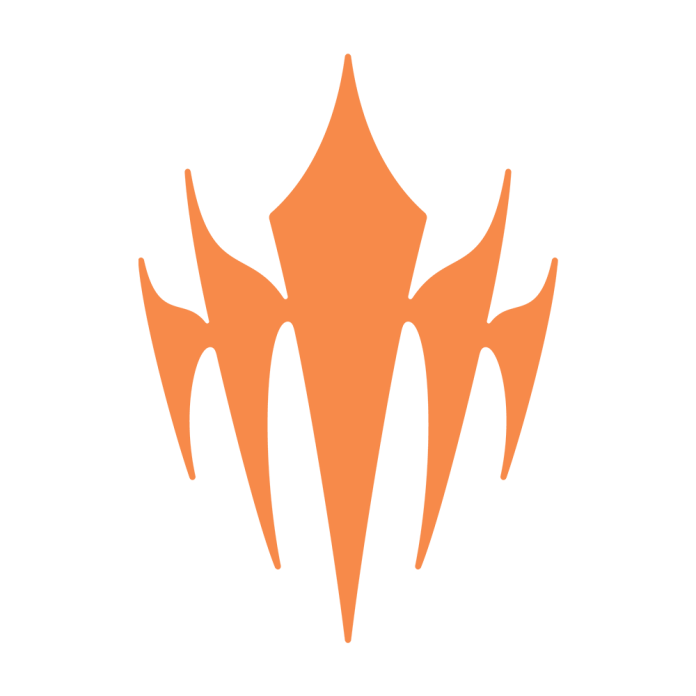 The orange LCP logo, a stylised crown-like emblem.